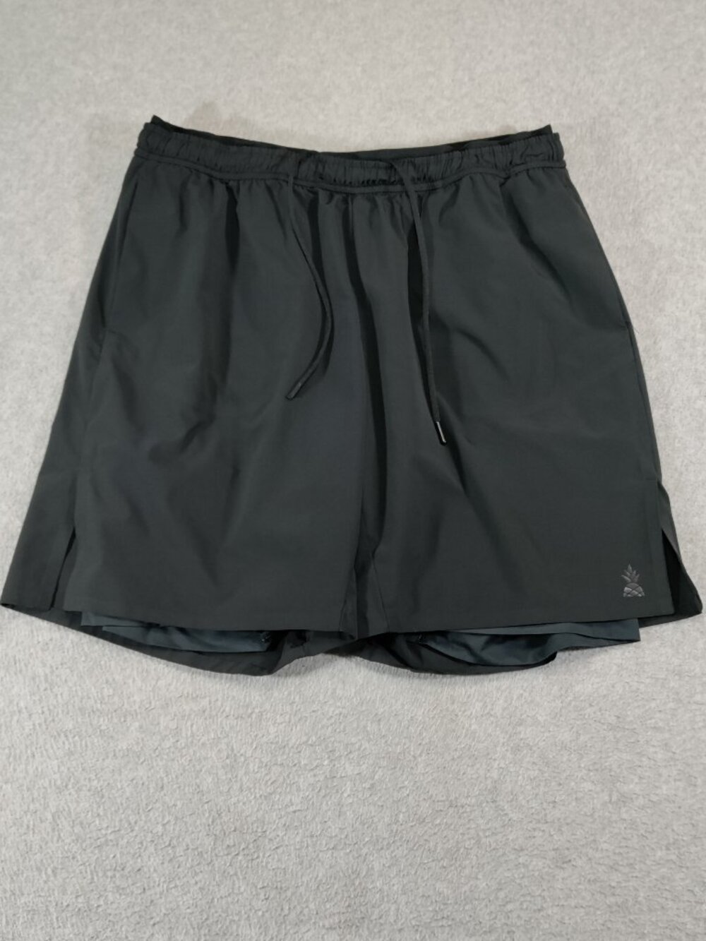 Chubbies Shorts Mens XXL 7 Inseam Black Lined Athletic Training Stretch